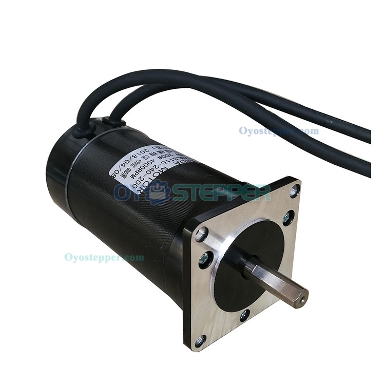 Oukeda 24V Brushless DC Motor 4000RPM47Ncm(46.73oz.in) 200W 12A 3 Phase Ф57mm BLDC Motor